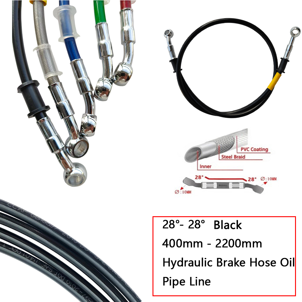 Braided Line - 28 ° -28 ° Czarny, wzmocniony,