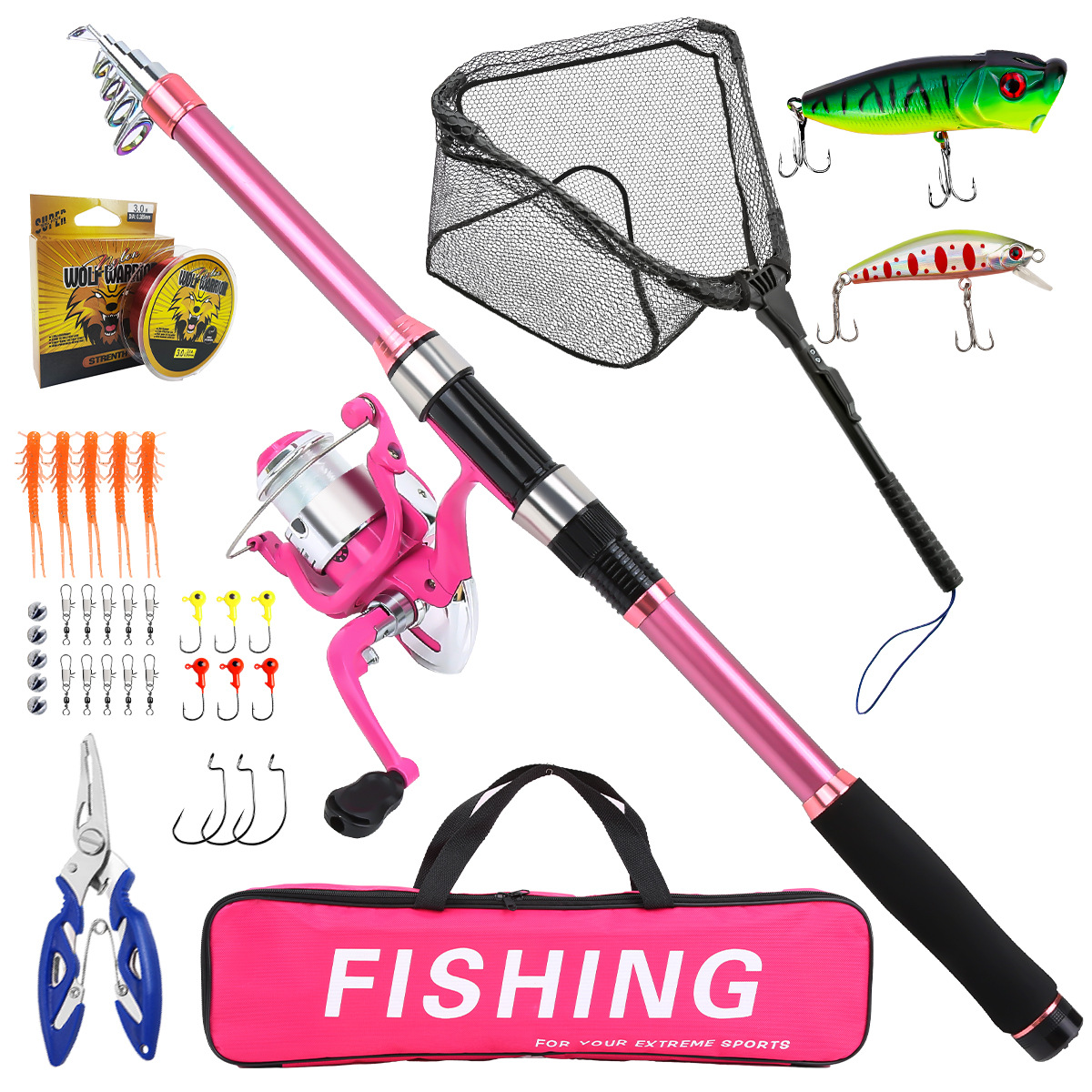 Kompletny zestaw wędkarski z t – Fishing Line Spooler recenzja i cena