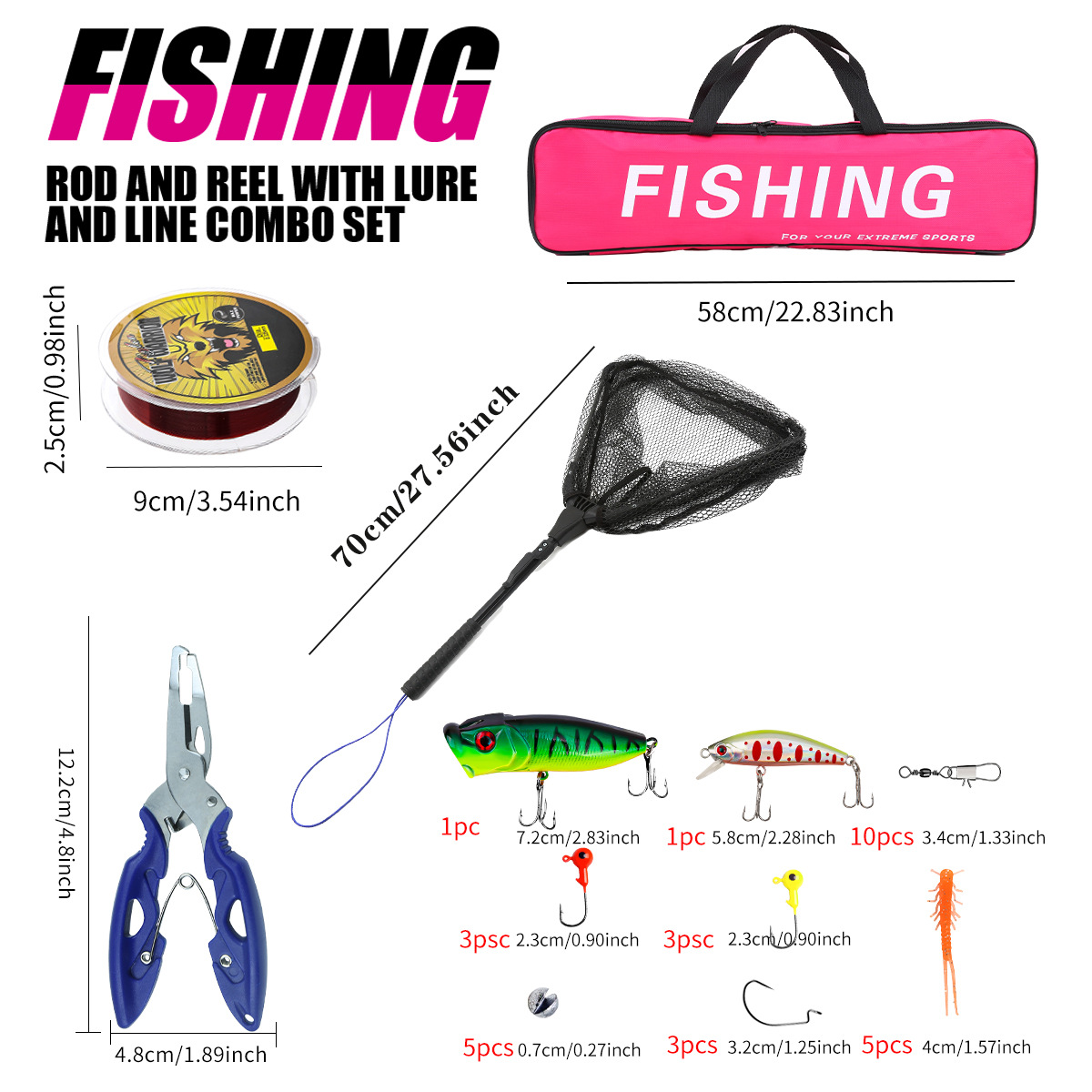 Kompletny zestaw wędkarski z t – Fishing Line Spooler recenzja i cena